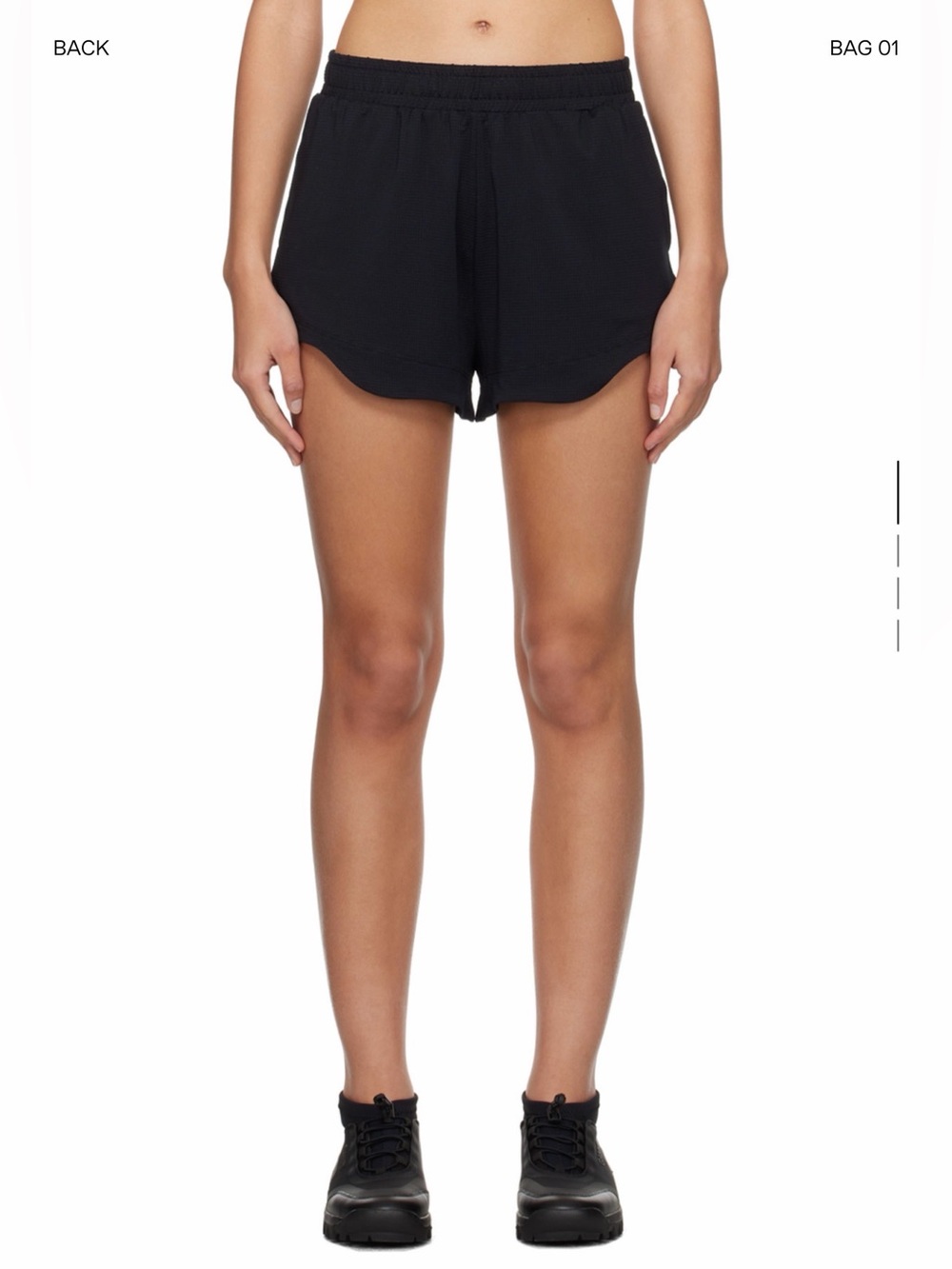 Ganni black active shorts